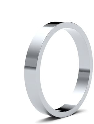 James Moore Wedding Ring  | Platinum | 3mm | Light | Size Flat | AG_3GLF-PT AG_3GLF-PT