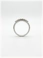 Perfection Diamond 0.76ct Baguette & Round Brilliant Natural Diamond 9ct White Gold Half Eternity Pavé Ring J11305 - alternate view 3