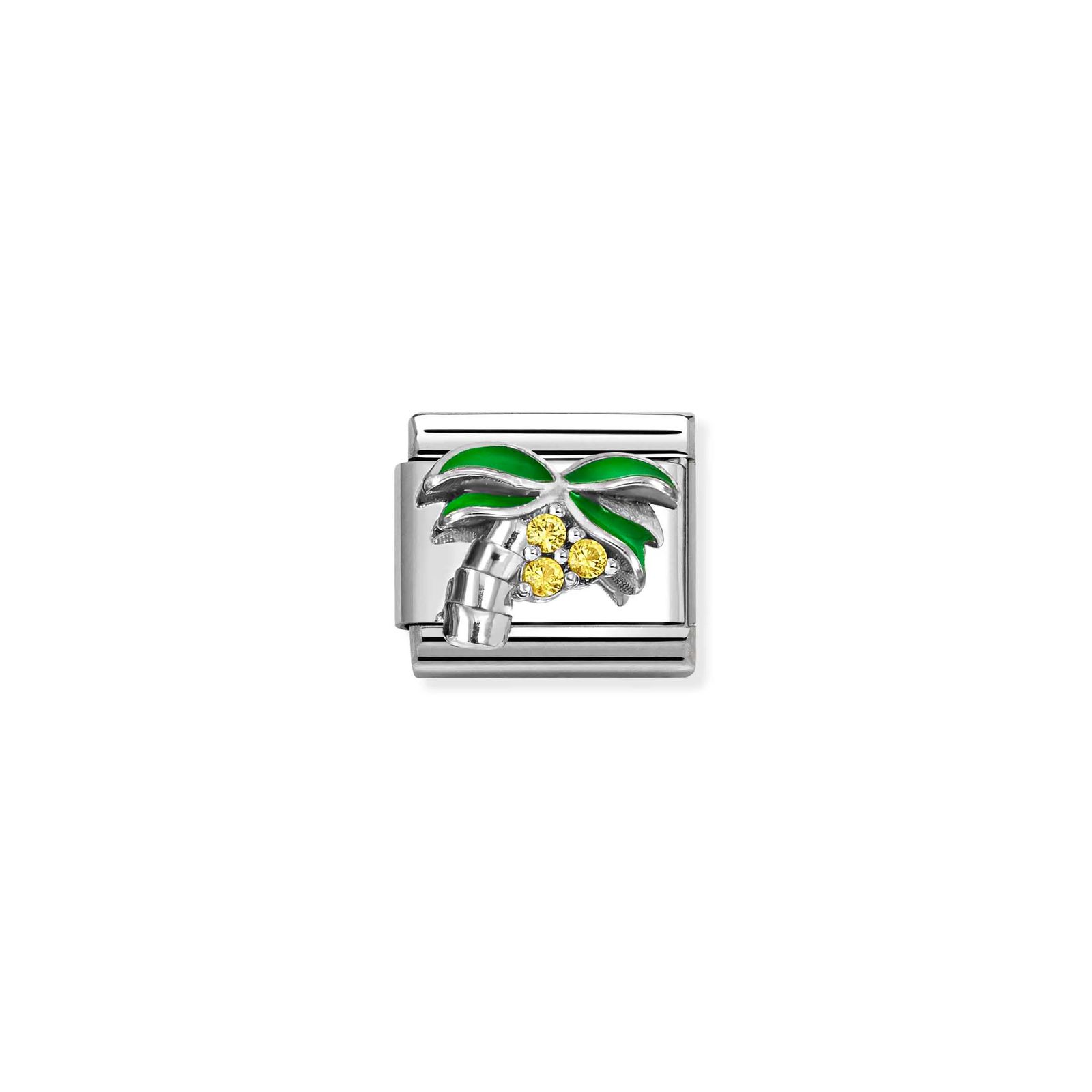 Nomination 330328/22 Classic Palm Tree Cubic Zirconia Enamel Jewellery