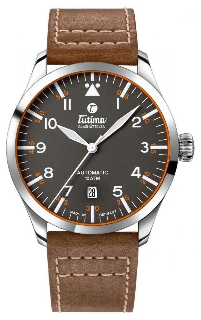 Tutima GlashÃ¼tte 6105-03 Flieger Automatic (41mm) Gunmetal- Watch