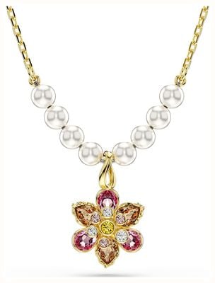 Swarovski Idyllia Pendant, Crystal Pearl, Mixed Cuts, Flower, Multicoloured 5723140