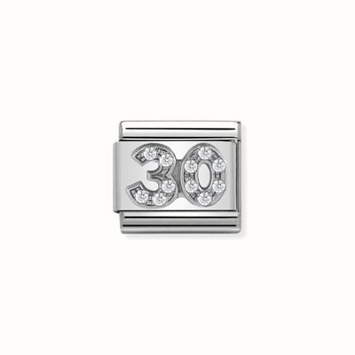 Nomination Composable CL SYMBOLS Steel Cubic Zirconia And Silver 925 30 330304/21