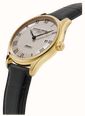 Frederique Constant Classics Quartz Date (40mm) Cream Clous de Paris Guilloché / Black Leather Strap FC-220CR5B5 - alternate view 2