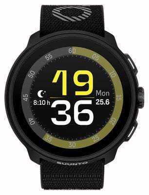 Suunto RUN Lightweight AMOLED Running Watch (46mm) All Black SS051109000