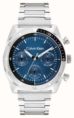 Calvin Klein Men's CK Flex Blue Dial / Stainless Steel Bracelet 25200464