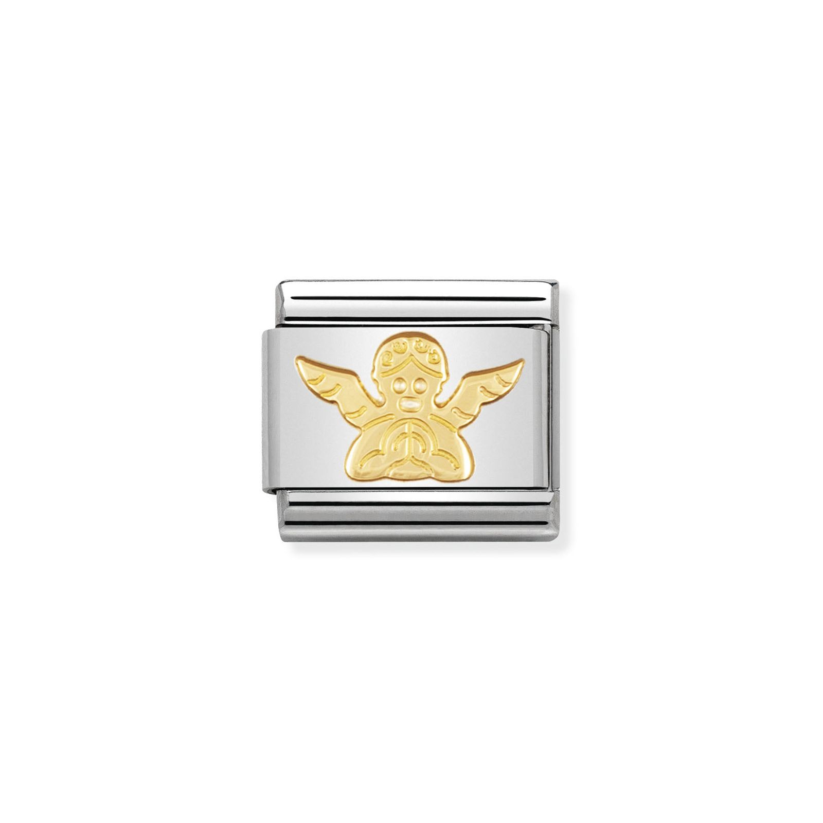 Nomination 030105/04 Classic Angel 18ct Gold & Steel Charm Jewellery