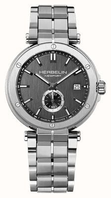 Herbelin Newport Quartz Small-Seconds (40.5mm) Grey Dial / Stainless Steel Bracelet 18389B22