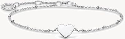 Thomas Sabo Silver Heart Motif Engravable Bracelet - 925 Sterling Silver (16-19cm) A1991-001-21-L19V