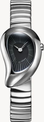 D1 Milano Pure Drop (23mm) Matte Black Dial / Stainless Steel Bracelet DRBL01