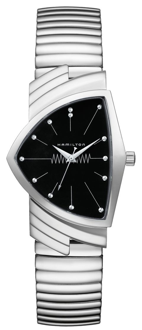 Hamilton H24411232 Ventura Flex Quartz (32mm) Black Dial / Watch