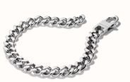 Thomas Sabo Mens Stainless Steel Curb Bracelet A2252-S01-53-L19,5 - alternate view 2