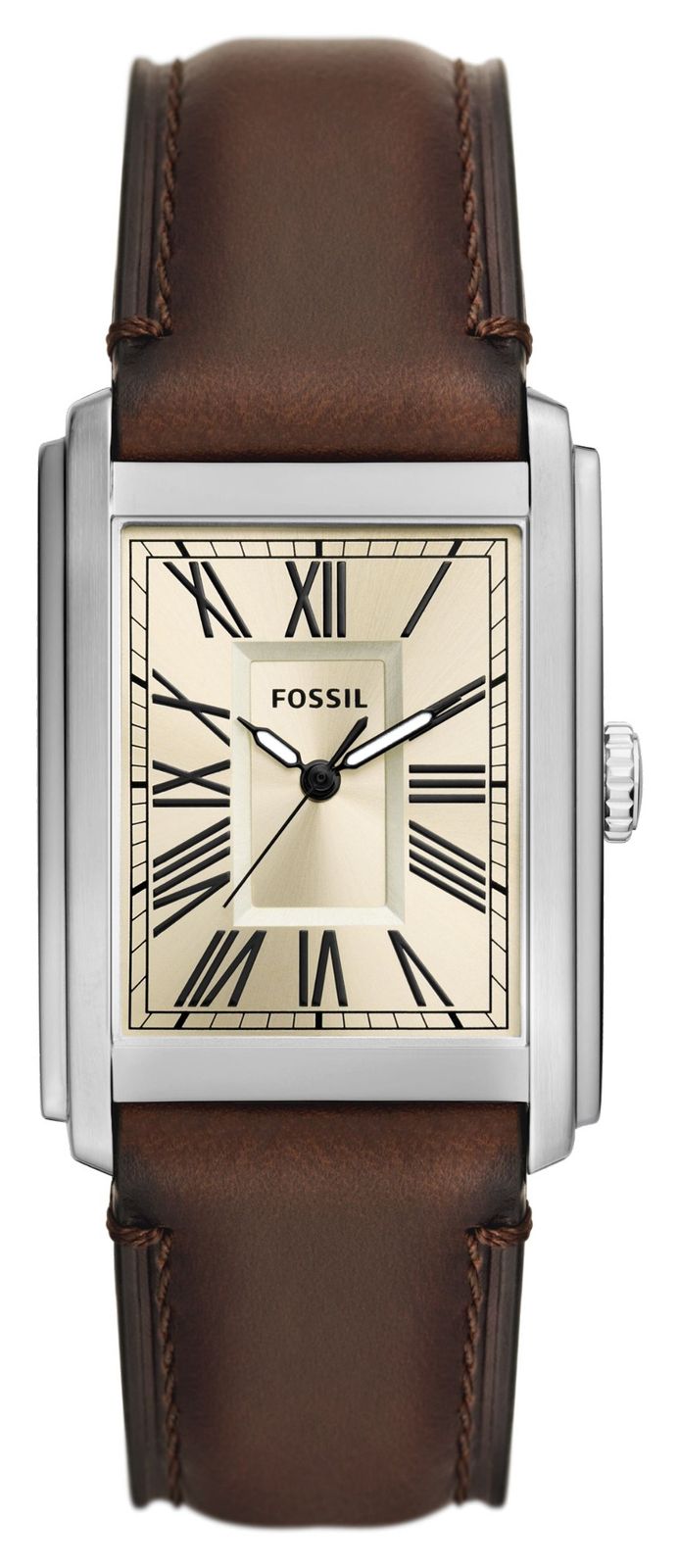 Fossil FS6012 Carraway (30mm) Cream Dial / Brown Leather Watch