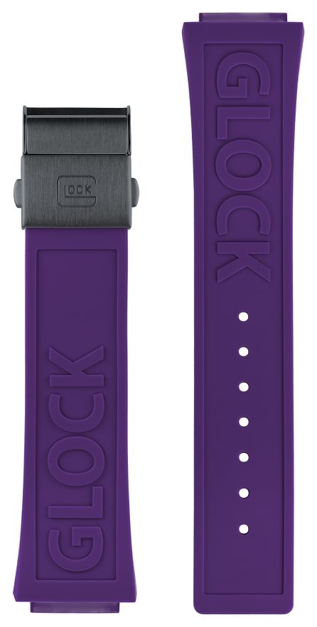 GLOCK Precision GB-PU-PURPLE-LOGO-BC Glock Strap Only Purple Watch