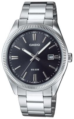 Casio MTP Series Analogue Quartz (38.5mm) Dark Blue Sunray Dial / Stainless Steel Bracelet MTP-1302PD-1A1VEF