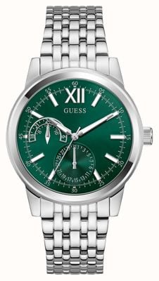 Guess EMERSON Multifunction (42mm) Green Sunray Dial / Stainless Steel Bracelet GW0976G5