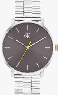Calvin Klein CK REAL Three-Hand Quartz (42mm) Grey Dial / Stainless Steel Bracelet 25200547