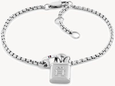 Tommy Hilfiger Ladies Stainless Steel Padlock Bracelet 2780942
