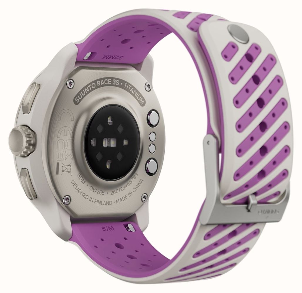 Suunto RACE 3S Titanium AMOLED Multisport Performance Watch (49mm) Orchid SS051647000 - alternate view 9