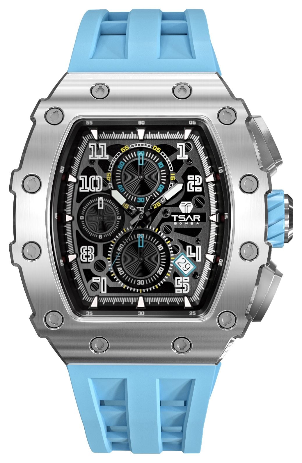 TSAR BOMBA TB8204Q-36 Elemental Series Quartz Calendar (43. Watch