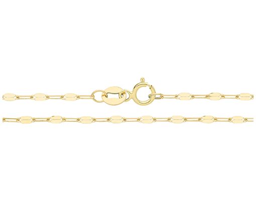 Treasure House CH576/18 9ct 18" Y/g Dia Cut Toggle Chain Jewellery