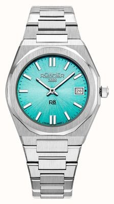 Roamer R8 Ladies Quartz (32mm) Light Blue Dial / Stainless Steel Bracelet 972857 41 05 20