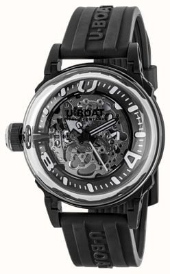 U-Boat U-65 Automatic PVD (44mm) Skeleton Dial / Black Silicone Strap 3349