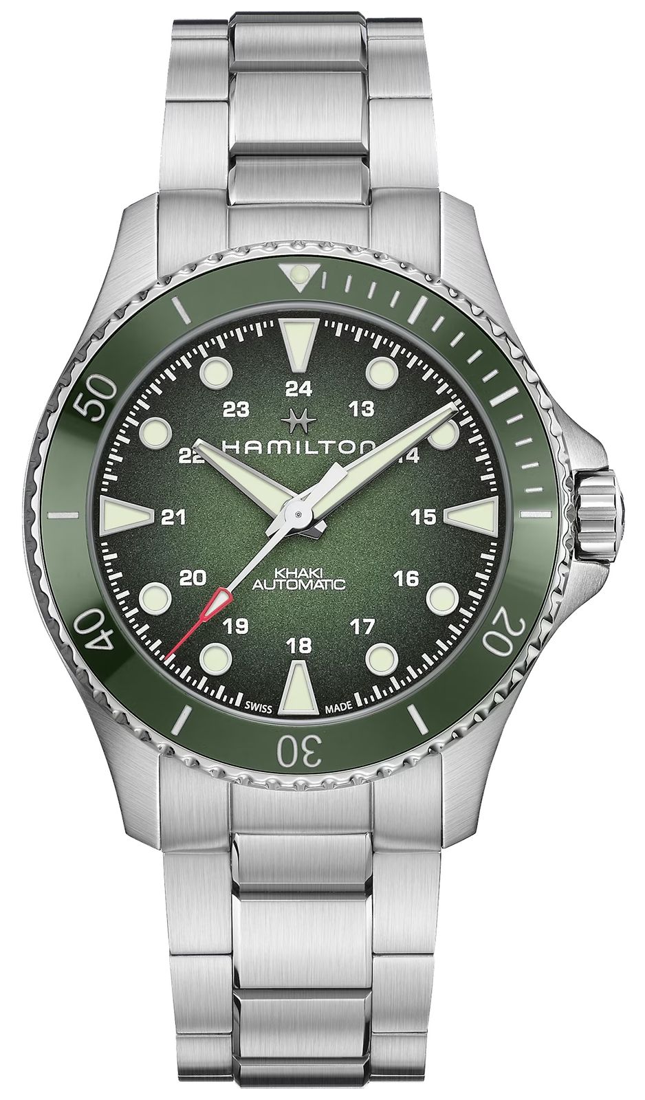 Hamilton H82525160 Khaki Navy Scuba Auto (43mm) Green Dial Watch