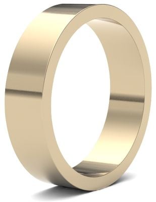 James Moore Wedding Rings | 9ct Yellow Gold | 5mm | Light | Flat | AG_5LLF-9Y