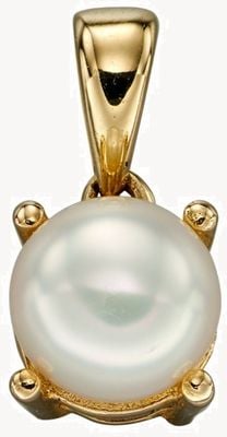 Elements Gold 9ct Y/g FW Pearl June Birth Stone Pendant Only GP2193