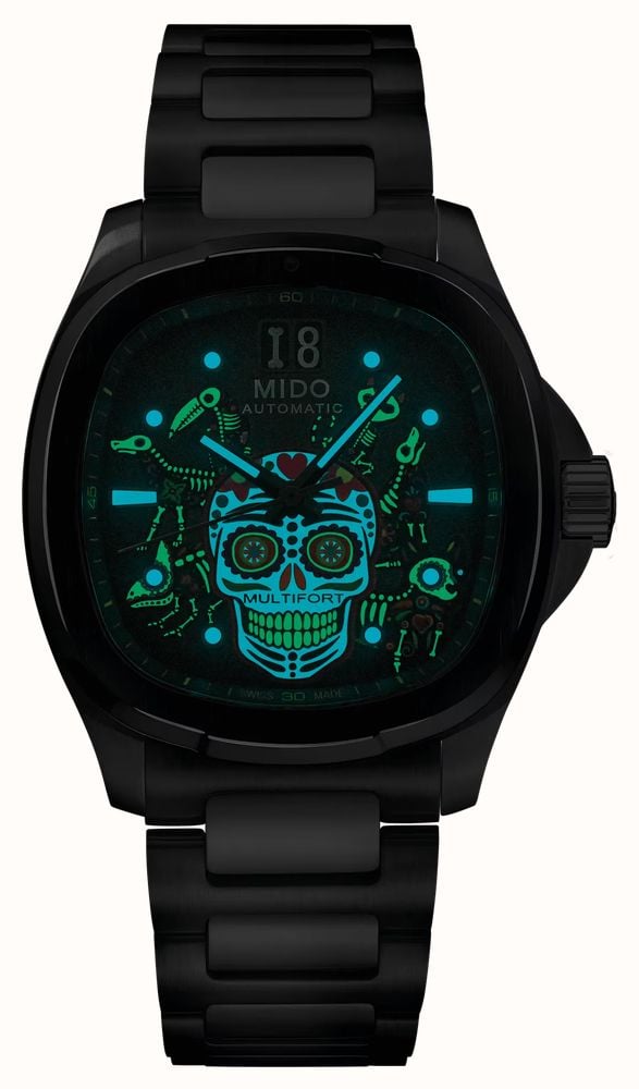 MIDO Multifort TV Big Date Alebrijes Limited Edition (40mm) Grey Gradient Dial / 3x Strap Set M0495261108102 - alternate view 4
