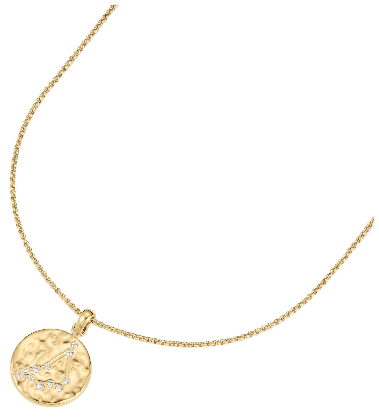 D.LOUISE NAN-04-08 Zodiac Talisman Leo Gold Plated Necklace Jewellery
