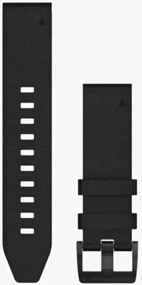 Garmin Black Leather Strap Only QuickFit 22mm 010-12740-01