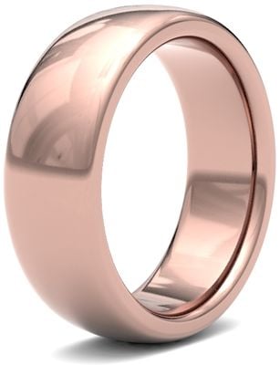 James Moore Wedding Rings | 9ct Rose Gold | 7mm | Heavy | Premium Court | AG_7GHP-9R