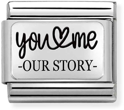 Nomination Classic You & Me Sterling Silver & Steel Charm 330111/31