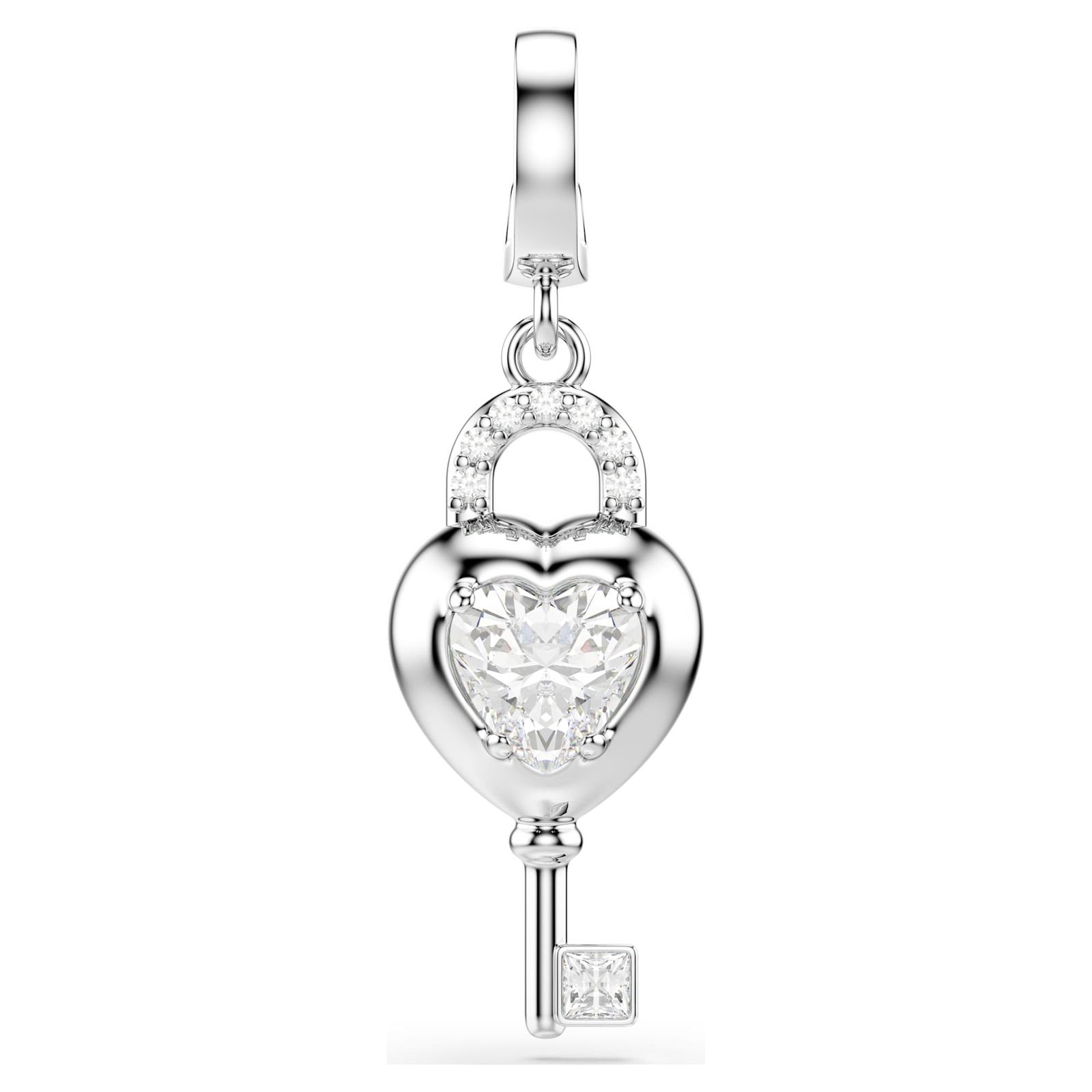 Swarovski 5742957 Idyllia Charm - Crystal-Set Heart Lock & Jewellery