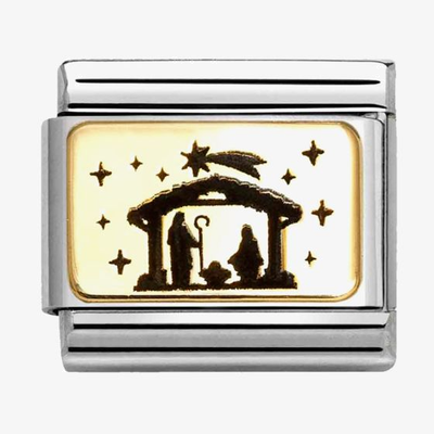 Nomination Nomination Classic Gold Nativity Charm 030166/34