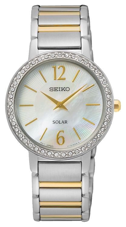 Seiko SUP469P1 Women's | Mother of Pearl Dial | Two Tone Watch