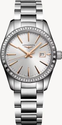 LONGINES Conquest Classic (29.5mm) Silver Sunray Dial / Stainless Steel Bracelet L22860726
