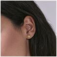 Olivia Burton Lock Heart Gold Plated Stud Earrings 24100634 - alternate view 3