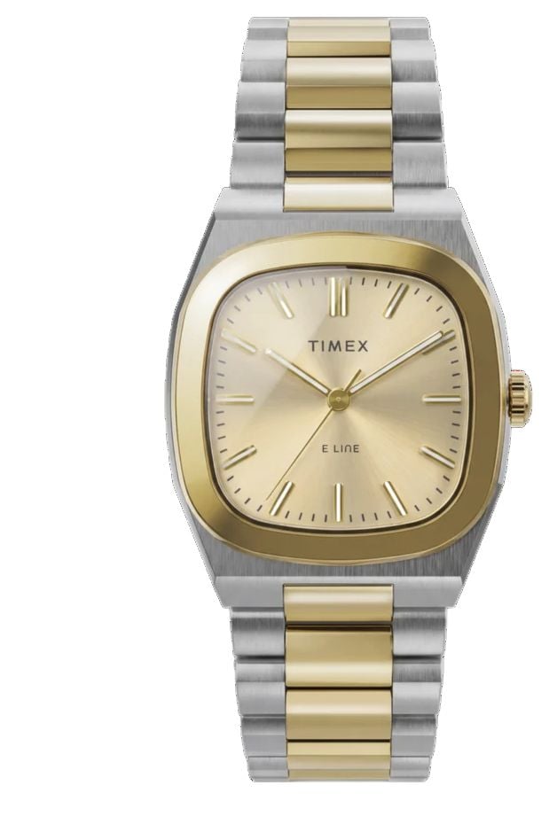 Timex TW6A00800 Timex Quartz E Line 30mm Two-Tone Stainless Watch