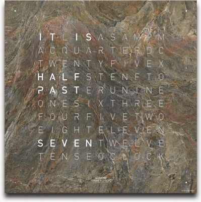 QLOCKTWO EARTH 45 CREATOR'S EDITION GLINTSCAPE (English) - White Lacquered QT4ENGS-UK