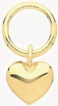Treasure House 9ct Yellow Gold Heart Earring Charm EPN003