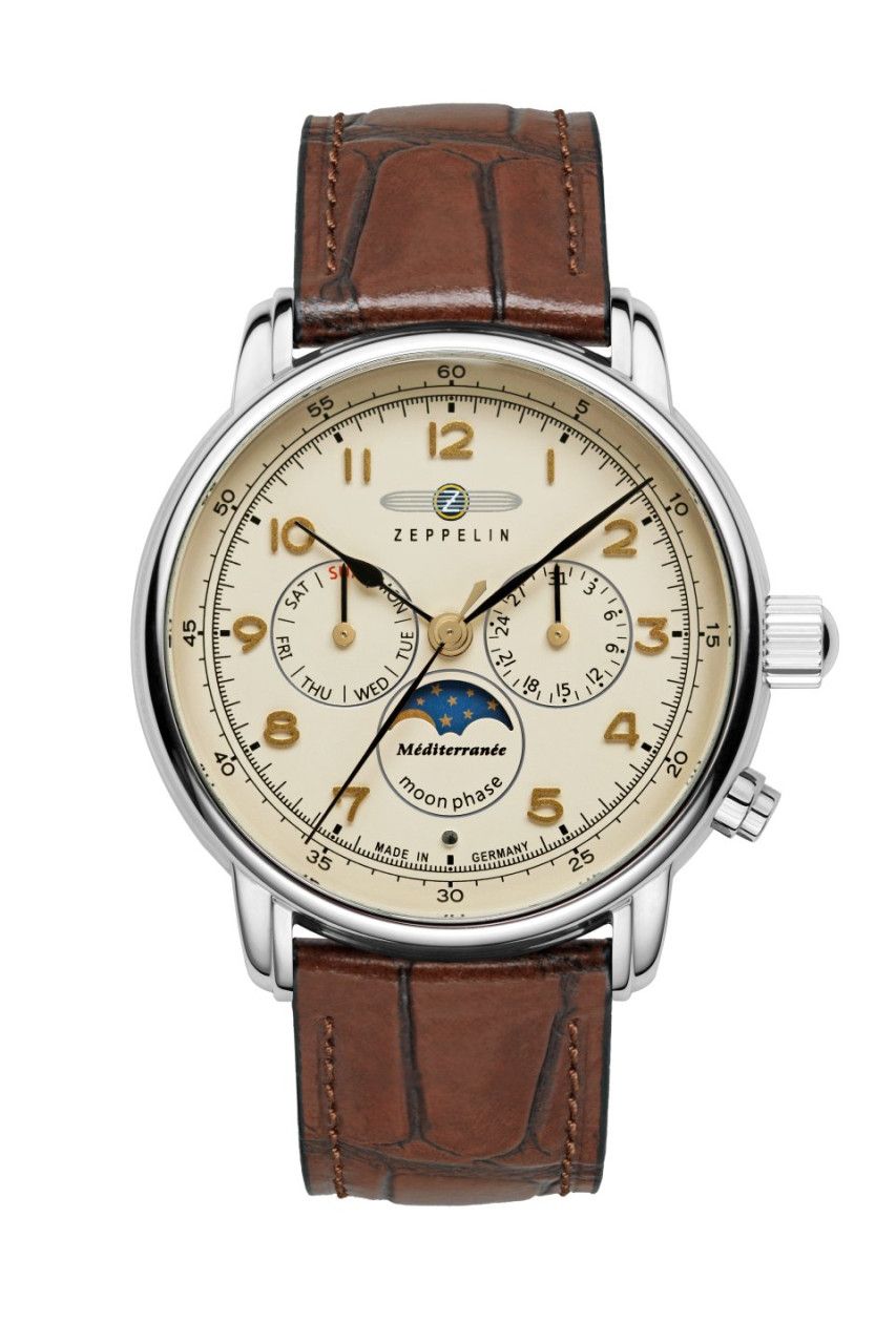 Zeppelin 9636-5 MÃ©diterranÃ©e 1921 Quartz Moonphase (42mm) Watch