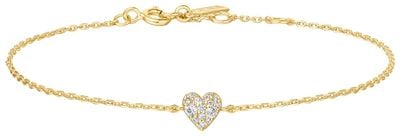 Ania Haie Gold Plated silver Sweetheart Pavé Bracelet B064-01G