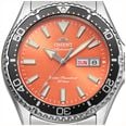 Orient Men's Automatic Dive Mako Kamasu Orange Sunburst Dial Stainless Steel Bracelet Sapphire Crystal RA-AA0826Y39B - alternate view 5