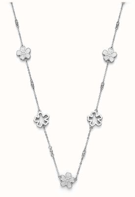 Olivia Burton Forget Me Not Stainless Steel Multi Flower Necklace 24100540