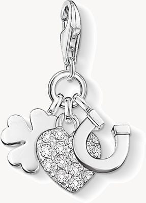 Thomas Sabo Lucky Charm Charm White 925 Sterling Silver/ Zirconia 0870-051-14