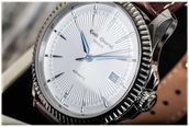 Emile Chouriet Ailes du Temps - Soleos Automatic (40mm) White Dial / Brown Leather Strap 08.1155.G.6.6.28.2 - alternate view 2