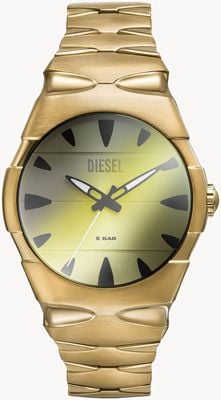 Diesel Men's D-SRUPTOR (42mm) Green Dial / Gold-Tone Stainless Steel Bracelet DZ2214
