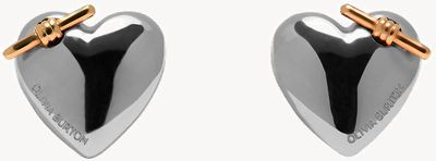 Olivia Burton Classic Knot Heart Silver Stud Earrings 24100038